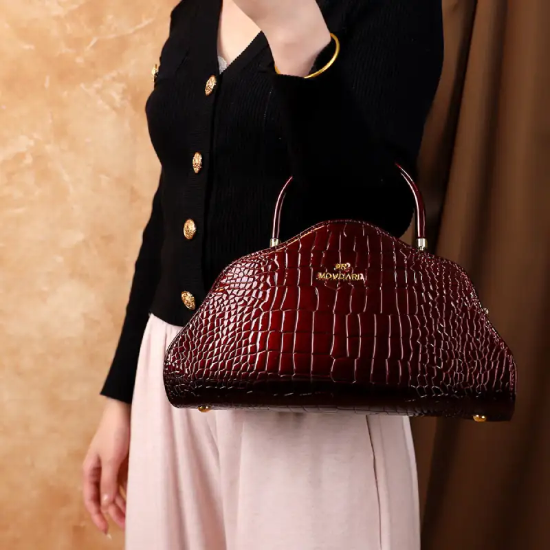 Crocodile pattern Cloud Bag